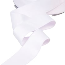 Elastique microfibre ultra doux blanc au mètre