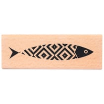 Graine Créative - Tampon en bois Poisson géométrique