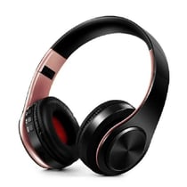 Casque Audio Bluetooth Sans Fil Avec Microphone Et Annulation De Bruit Or Rose YONIS