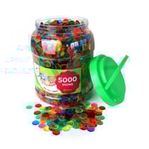 Boite de 5000 pions de loto multicolores - jetons marquage - accessoire bingo - cartaloto