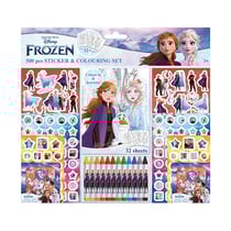 Set 500 Pièces Coloriage, Crayons de Couleur & Stickers - La Reine des Neiges