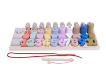 Puzzle en bois chiffres et formes