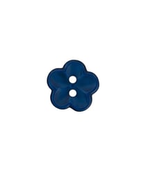 Carte de 3 boutons Fleurs blanc 18mm - Union Knopf Bleu Marine