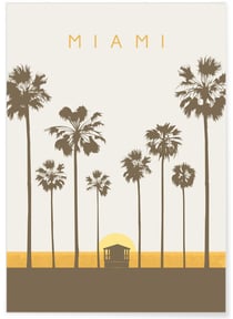 Poster Miami | A3 : 29,7x42cm