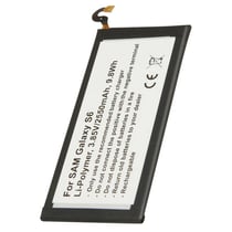 Avizar Batterie pour Smartphone Galaxy S6 Li-Polymère 3.85V 2550mAh 9.8Wh Blanc / Noir