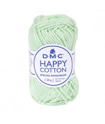 Pelote de 20Gr - coton spécial Amigurumi HAPPY COTTON - PPSC - Oeko Tex- Dmc 783 Vert
