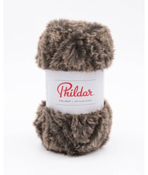 Pelote de fourrure à tricoter PHIL INUIT - 100GR - Phildar Vison Marron