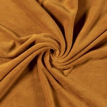 Tissu Doudou uni Ocre