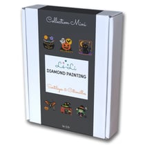 Mini kit diamond painting Halloween – 6 toiles Sortilèges & Citrouilles