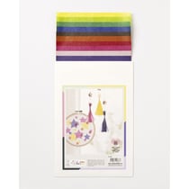Papier transparent vitrail, 10 couleur, 20x30cm, 42g/m2, class. 10 feuilles