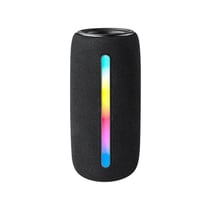 Enceinte Bluetooth LED 10W Son 360° Protection Mesh TWS FM Noir YONIS