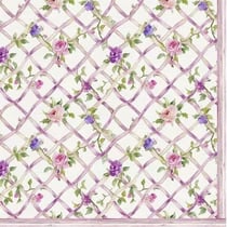 4 serviettes en papier découpage collage 33 cm PETITES FLEURS ROSE FLSS 101
