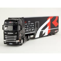 Voiture miniature de collection - IXO - Scania S-Series GR Racing Transporter 2024 - 1/43 - Noir - Monté métal