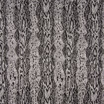 Tissu Jacquard Pailleté argent Reptiles sur fond Gris