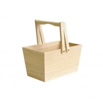 Panier en bois à décorer - 16 x 10 x 9 cm