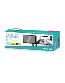 DOUBLE SUPPORT DE BUREAU ECRAN PC ARTICULE POUR ECRAN 13-27 180¡ OMEGA