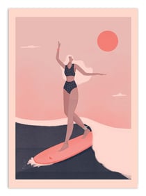 Affiche 50 x 70 cm -  Into the surf - Veronika Grenzebach by The Artcicle