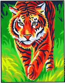 Kit canevas Le tigre 20x25cm
