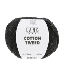 Pelote de Soie et Coton COTTON TWEED - Lang Yarns 04 Noir