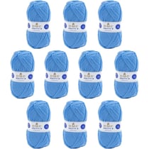 10 pelotes - 100% acrylique - Bleu - 969 - 50g - 140m - DMC - Knitty 4 - Tricot