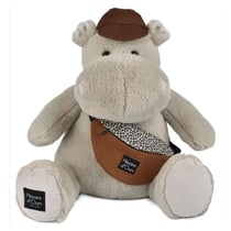 Peluche Hippopotame Hello Brook - Histoire d'Ours - Beige - 38 cm