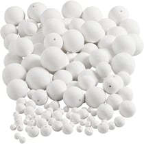 Boule d'ouate, d 12+15+20+30+40+50 mm, blanc, 240 pièces/ 1 Pq.