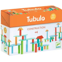 Jeu de construction Djeco Tubulo avec tubes en carton multicolores