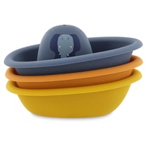Bateaux empilables en silicone 3 pcs - TRIXIE BABY - Orange
