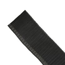 Bobine 10m Plissé cols/manches Noir 90mm