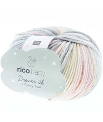 Fil à tricoter Rico RICO BABY DREAM LUX TOUCH - Rico Design 11 Baie/bleu