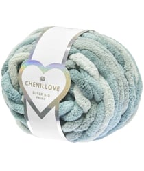 Pelote Chenillove Super Big Print 300g – Rico Design : Douceur XXL pour des Créations Moelleuses 05 Aqua