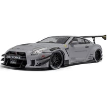 NISSAN GT-R (R35) W/ LIBERTY WALK BODY KIT TYPE 2.0 GREY 2024 1/18