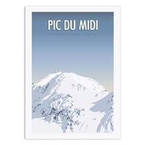 Affiche 50x70 cm - Pic du midi - Turo