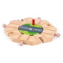 Rond-point story - plaque tournante - janod - j08552 - accessoire circuit train