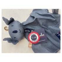 Perlipopette Doudou koala bleu - Maïlou Tradition - Beige