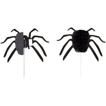 12 Cake Toppers Halloween - Araignée