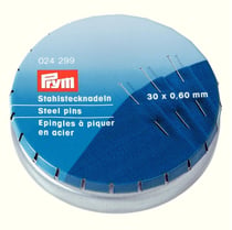 Epingles à piquer en acier 30x0.60mm