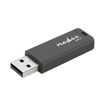 Nedis Clé USB 128Go USB 3.0 Type-A Transfert Rapide avec Capuchon de Protection Noir