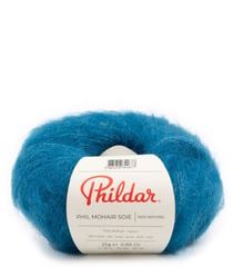 Fil exceptionnel à tricoter PHIL MOHAIR SOIE - Phildar Prusse Vert