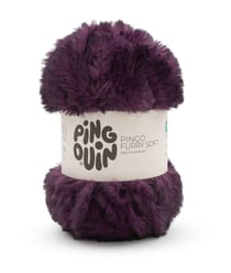 Pelote fausse fourrure PINGO FURRY SOFT - 100Gr - Pingouin Prune/Violet