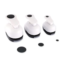 Perforatrice créative manuelle Paperfuel - Cercles 8-16-25mm - M53539 - Noir - Lot de 3 pièces
