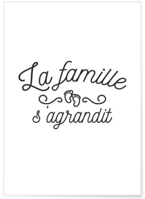 Affiche 'La famille s'agrandit' | A3 : 29,7x42cm