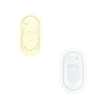 Moule en silicone 8,2cm x 4,3cm x 1,2cm - Pendentif Père Noël