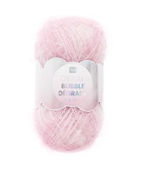Pelote de Fil à Tricoter CREATIVE BUBBLE DEGRADE – Rico Design 02 Rose