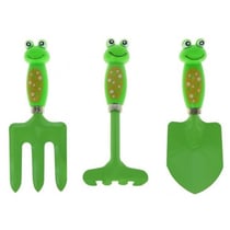 Set de 3 outils de jardin metal enfant grenouille - jardinage - jouet plein air