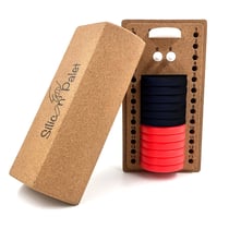 Silicon' Palet Rouge/Noir - Le jeu de palets en silicone - Cadetel