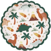 6 Petites Assiettes Dino Triceratops