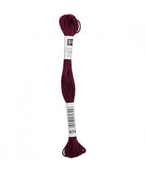 Fil à broder mouliné Uni - Rico Design 074 Rouge