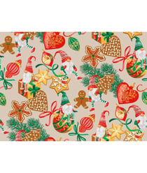 Tissu coton Noël mutin de 150 cm de largeur mutinlin vendu par 50 cm