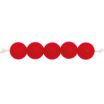 24 Perles rondes 10 mm - rouge